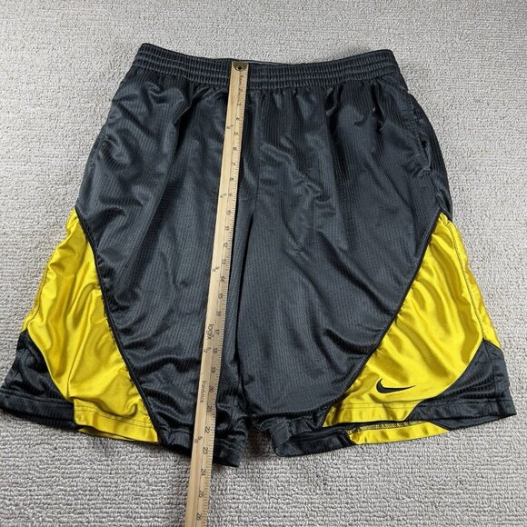 Vintage Nike Sportswear Basketball Shorts Gray Yellow Men’s Size XL - Picture 4 of 8